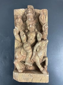 Antique Hand-Carved Hindu Deity - Narasimha - Visnu