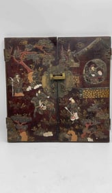 Pair of Beaded Dangle Earrings with Coral and Silver Accents