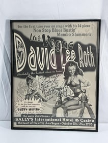 David Lee Roth Signed Las Vegas Show Poster