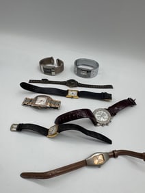 Lot of 8 Vintage & Fashion Wristwatches – Mixed Styles