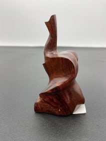 Abstract Hand-Carved Wooden Elephant - Box 3