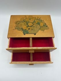 Vintage Floral Jewelry Box