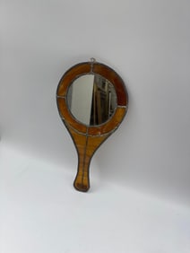 Handheld Stained Glass Mirror