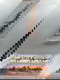 Set of Three Southeast Asian Fabric Paintings