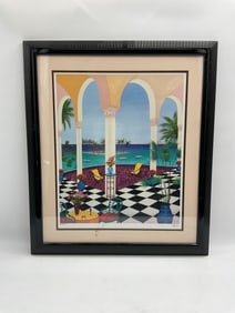 "Patio over tiny" by Fanch Ledan (France, b.1949) Serigraph