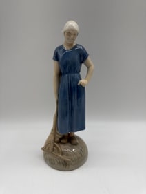Royal Copenhagen Porcelain Figurine - Woman with Sheep
