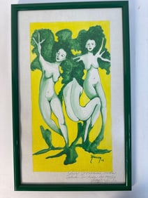 "Dancing Nymphs" by Nancy Reyes (Cuban) Water Color
