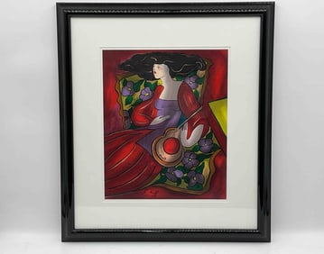 "Accords" by Linda Le Kinff (France, b.1948) Serigraph