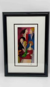 "Polka" Linda Le Kinff (France, b.1949) Serigraph