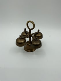 Antique Brass School or Desk Bell Ringer