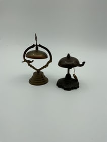 Two Antique Metal Bells
