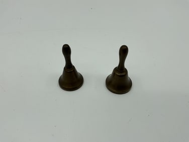 Pair of Small Bronze Bells
