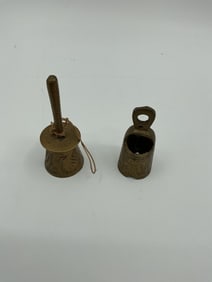 Two Vintage Metal Bells