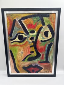 Alexander Gore Abstract Oil Portrait of Female