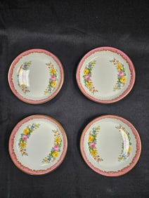Set of Four Crown Staffordshire Fine Bone China Saucers
