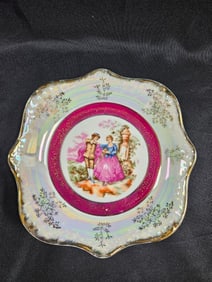 Vintage Decorative Plate with Courting Couple