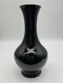 Porcelain Black Glazed Vase