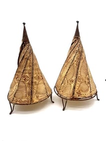 Moroccan Goat Skin Vintage lamps