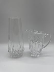 Cut Crystal Creamer and Vase