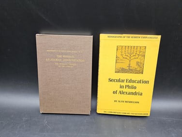 The Messiah: An Aramaic Interpretation & Secular Education in Philo of Alexandria