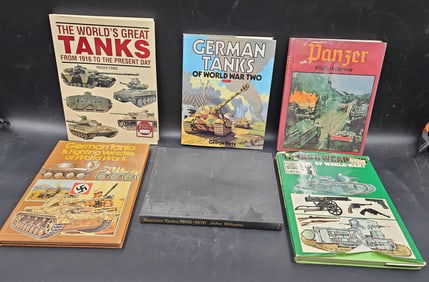 Lot of 6 Tank and Armored Vehicle Reference Books
