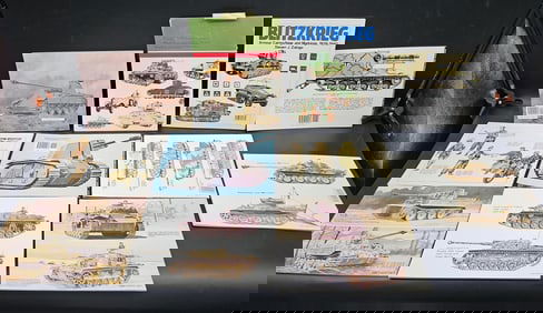 Lot of WWII Tank and Camouflage Reference Books (11 Pieces)