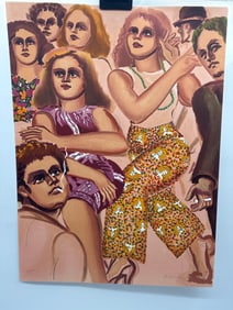 Lester Johnson Group Scene Slacks H/S Numb Litho ART