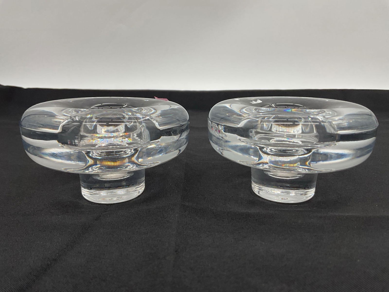 Dansk Full Lead Crystal Votive Candle Holders – Pair (1 of 4)