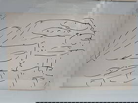 Original Ink Drawing By Peter Max 3: Dimensions: H9in L14in Medium: Ink on paper Artist: Peter Max Date: 1985