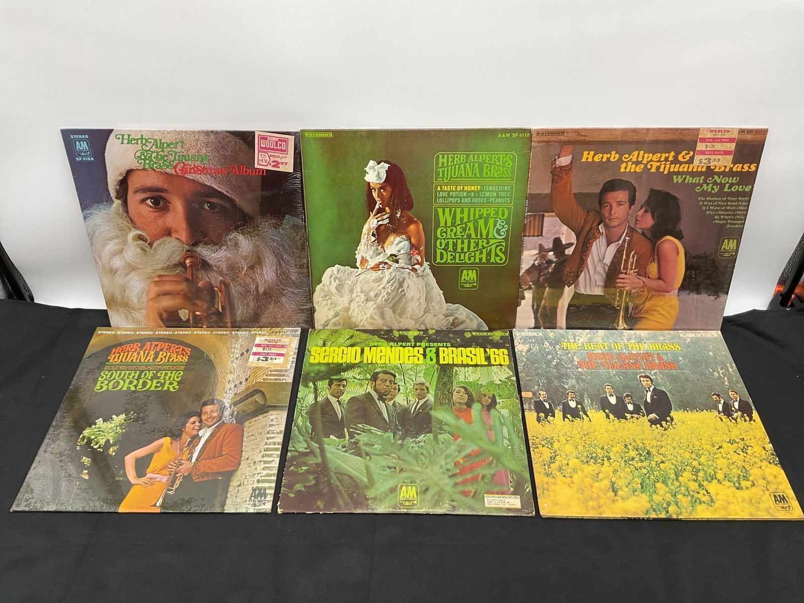 Collection of 6 Herb Alpert & the Tijuana Brass LPs + 1 Sergio Mendes Album – A&M Records (1 of 2)