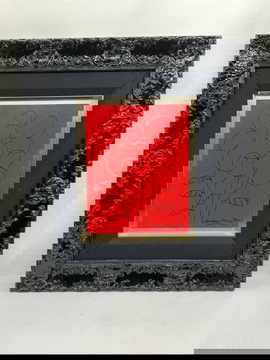 "Bouket" By Romero Britto (Brazil, b.1963) Acrylic on Canvas