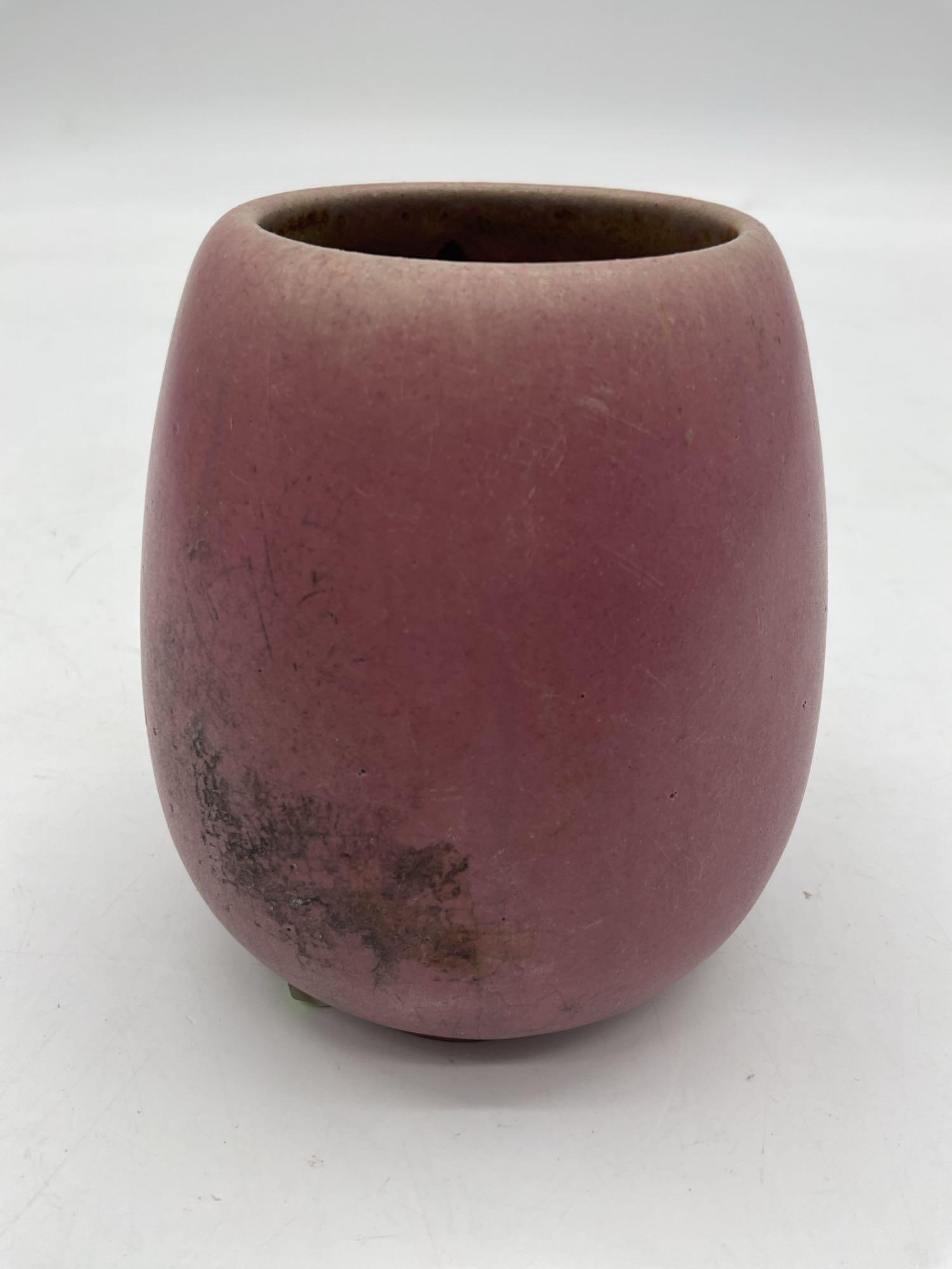 Pottery Matte Pink Vase by Fulper (1 of 3)