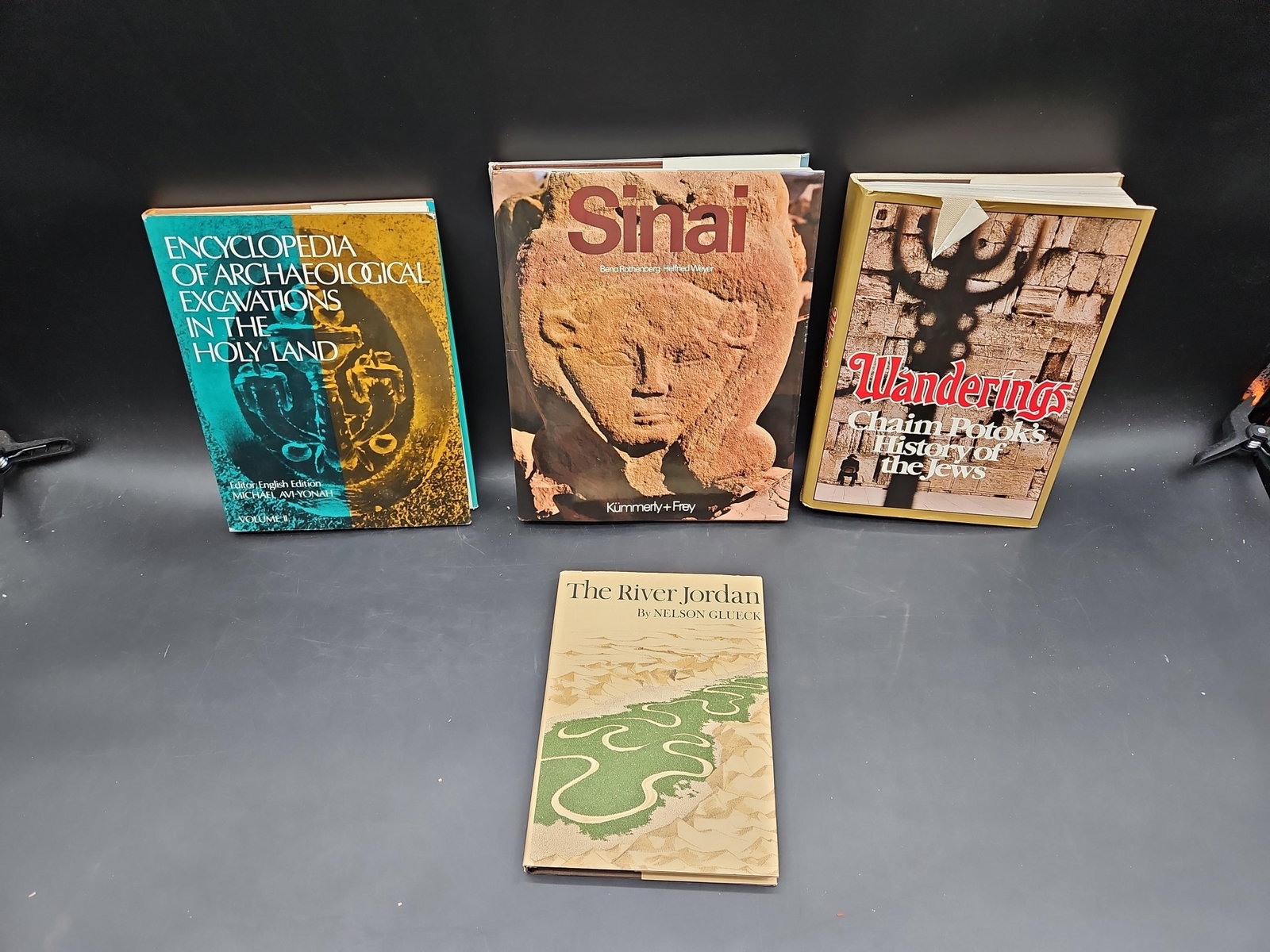 Encyclopedia of Archaeological Excavations in the Holy Land, Sinai, Wanderings, and The River Jordan: A set of 4 books on biblical history, archaeology, and geography. Titles include Encyclopedia of Archaeological Excavations in the Holy Land (comprehensive reference on excavations and discoveries), S