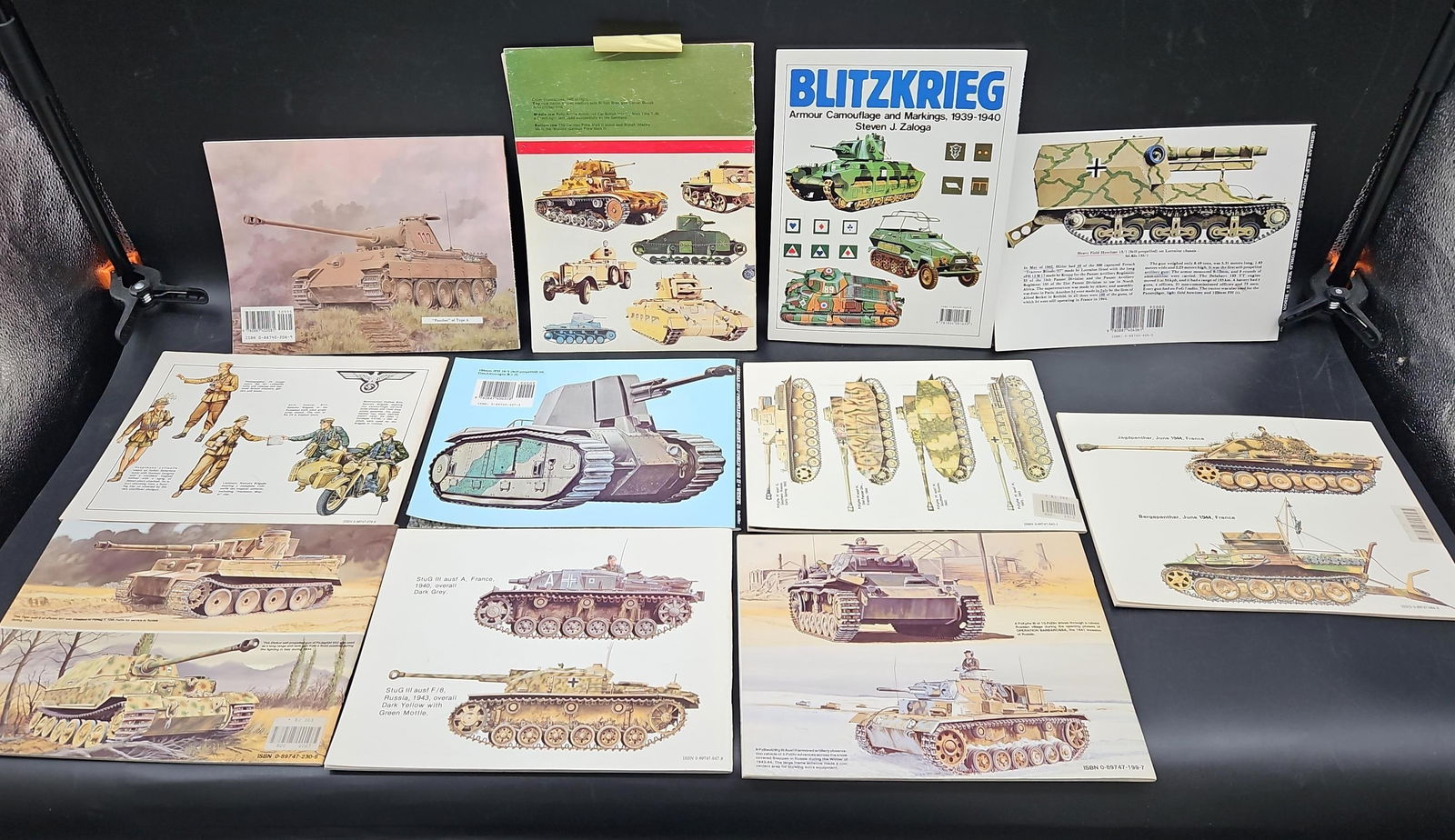 Lot of WWII Tank and Camouflage Reference Books (11 Pieces) (1 of 2)