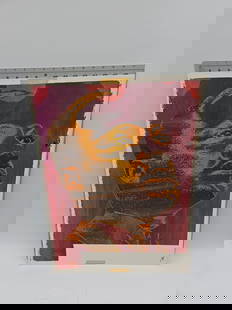 Martin Luther King Jr. Print: Print of Martin Luther King Jr. in orange and purple hues. Dimensions are approximately 24 inches high and 18 inches wide. Unframed.