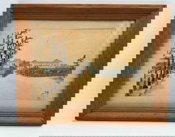 "Alaska Palace" by Hiratsuka Unichi Japanese Woodblock