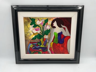 "Segolene"Linda Le Kinff (French, b.1949) Serigraph