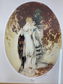 Framed Print of "L'Angélus du Soir" (Evening Angelus) by Louis Icart