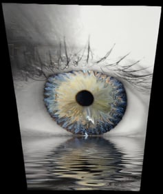 "Reflections of the Soul" Modern Eye Artwork on Aluminum