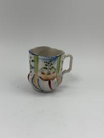 Miniature Hand-Painted Ceramic Mug with Handle
