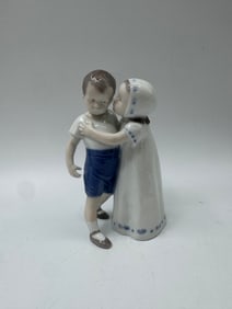 Bing & Grondahl Porcelain Figurine - Boy and Girl