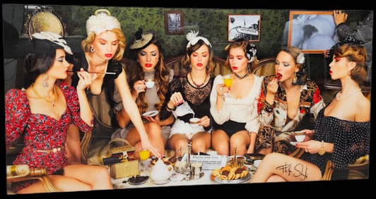 “The Last Supper Ladies?? by Philippe Shangti (France, b.1943)