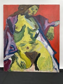 Abstract Nude Oil Painting