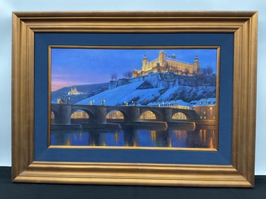 "Marienberg Fortress" by Alexei Butirskiy (Russia, b.1974) Oil on Canvas