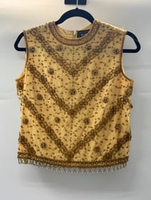 Gaylord Custom Shop Beaded Top, Size 38