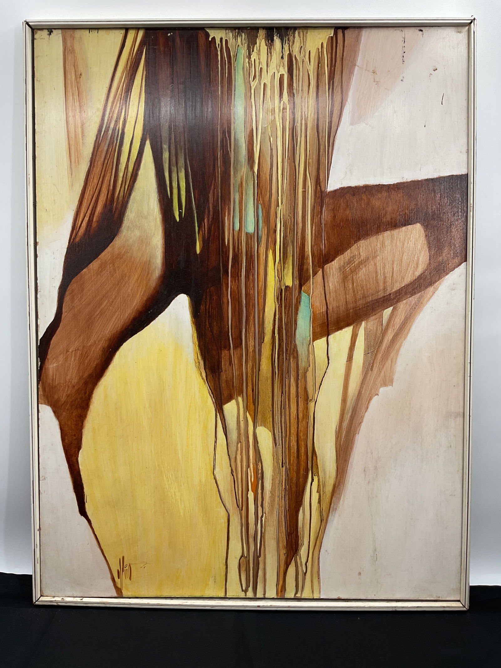 Abstract Expressionist Painting, Signed (1 of 4)