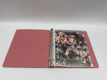 Autographed Jim Kelly football photo collection