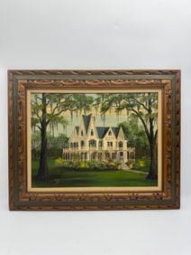 "Ardoyne Plantation Home" by (American, 1923-2002) Acrylic on Canvas