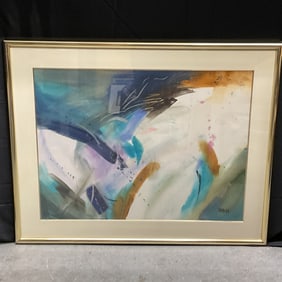 Signed Abstract Painting