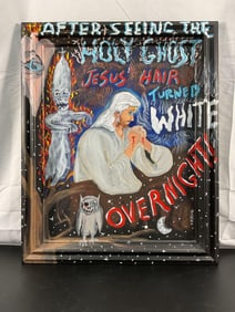 "After Seeing the Holy Ghost" by Eddie Breen(American, b.1956) Oil on Canvas